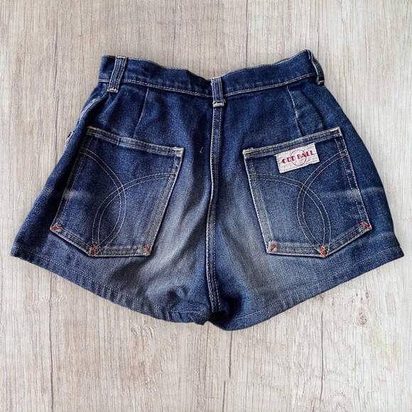 Vintage Odd Ball Y2K High Waisted Denim Shorts - Picture 3 of 3